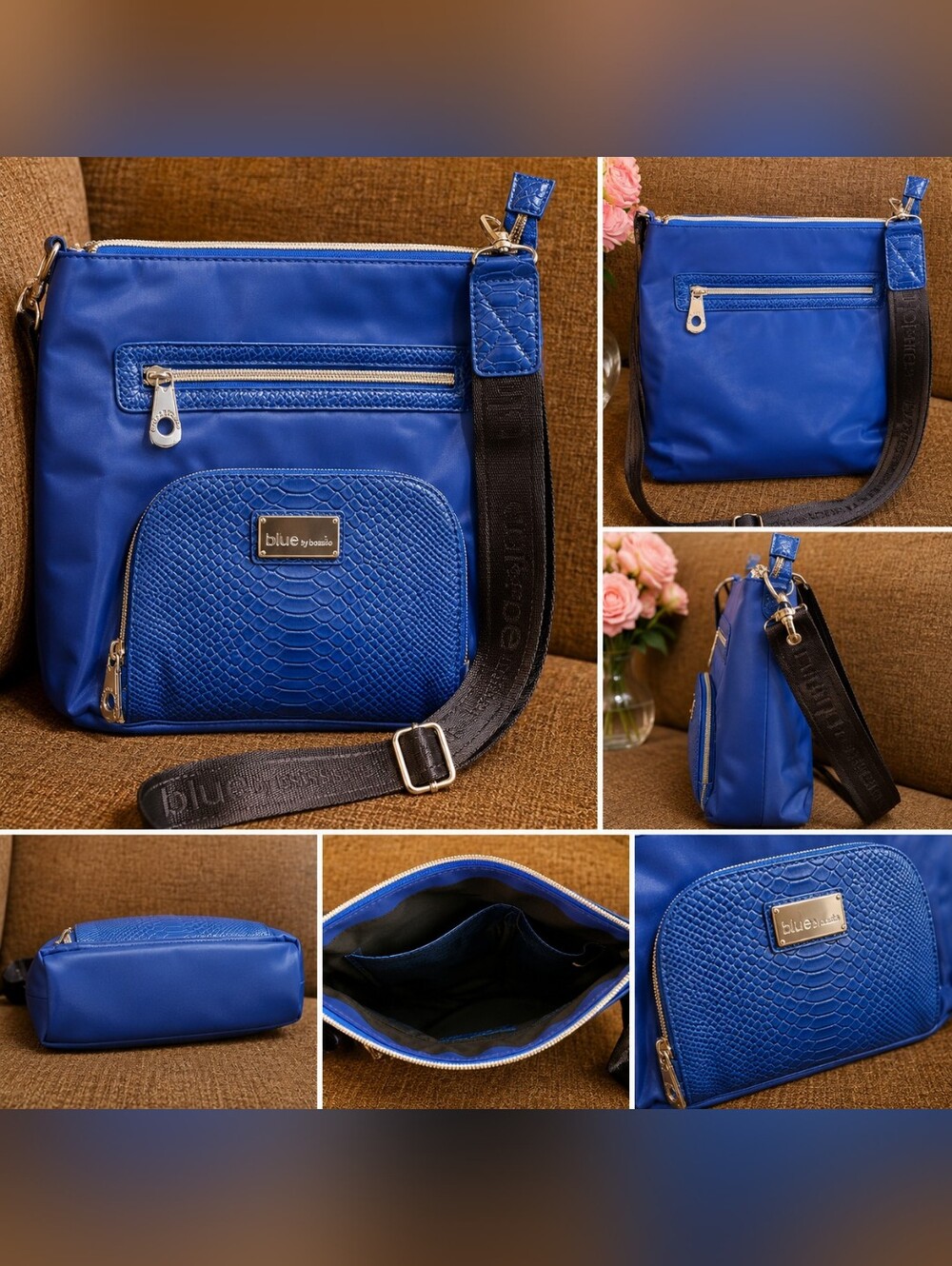 Bosisio Parini Blue Crossbody Bag – NWT